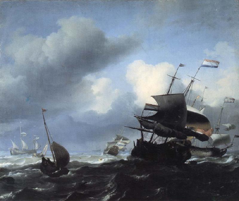  Seascape with Ships